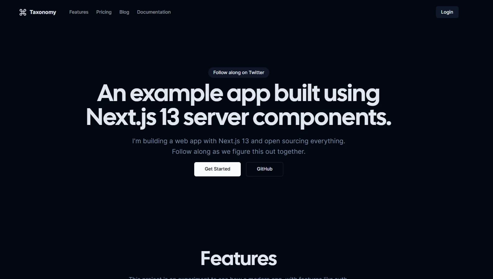 Preview image of Taxonomy - Next.js Boilerplate for Modern Web Applications