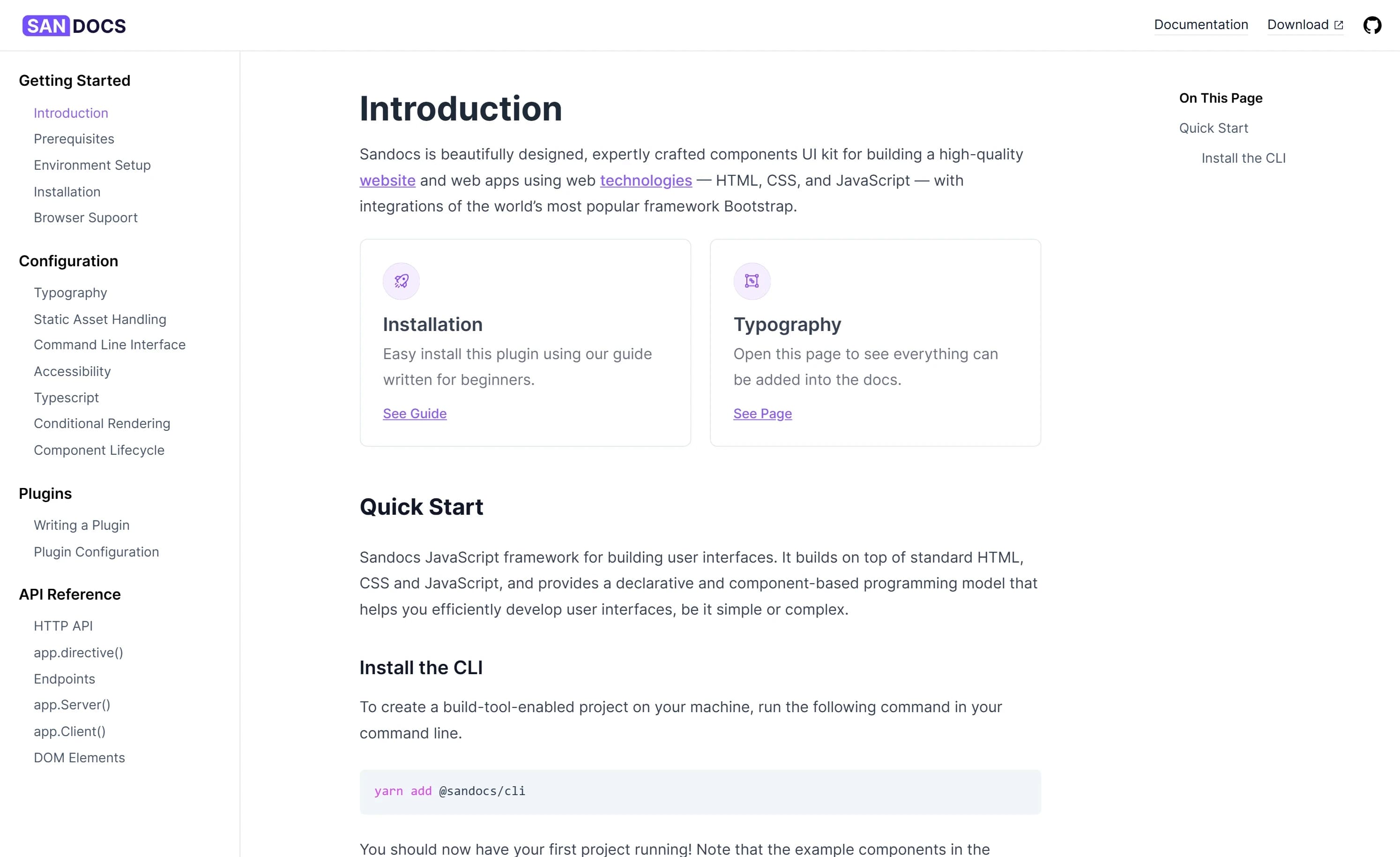 Preview image of SanDocs - Free Next.js Documentation Template with Sanity CMS